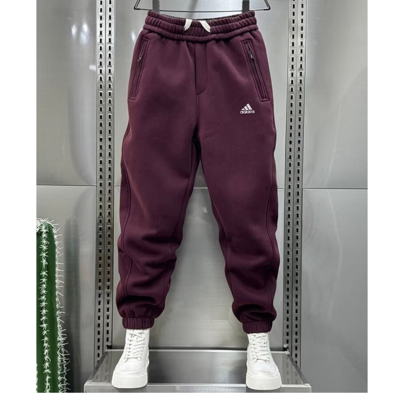 Scribble Fleece Wide Joggers för män