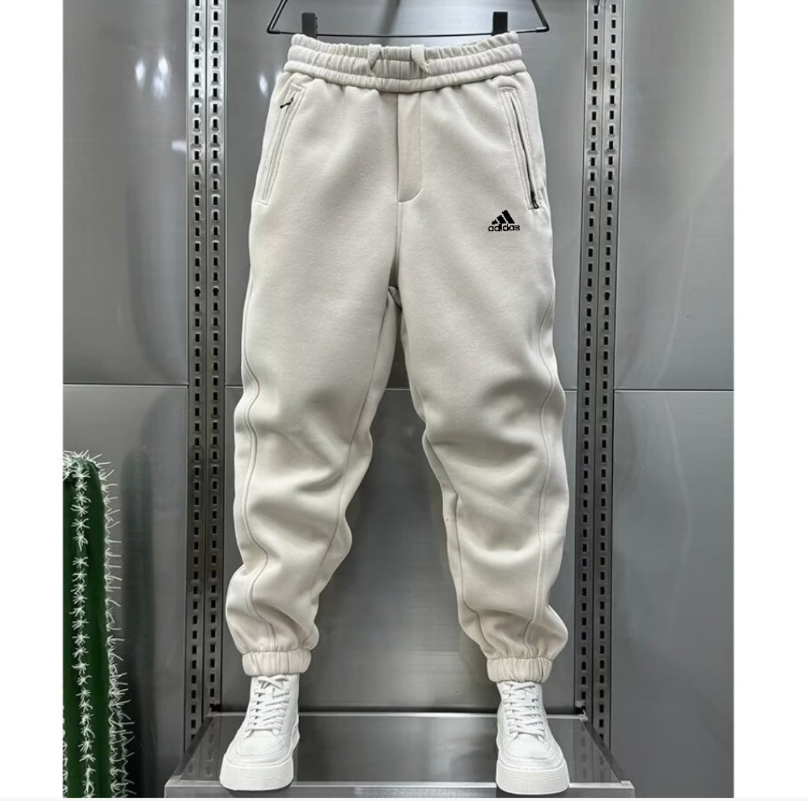 Scribble Fleece Wide Joggers för män